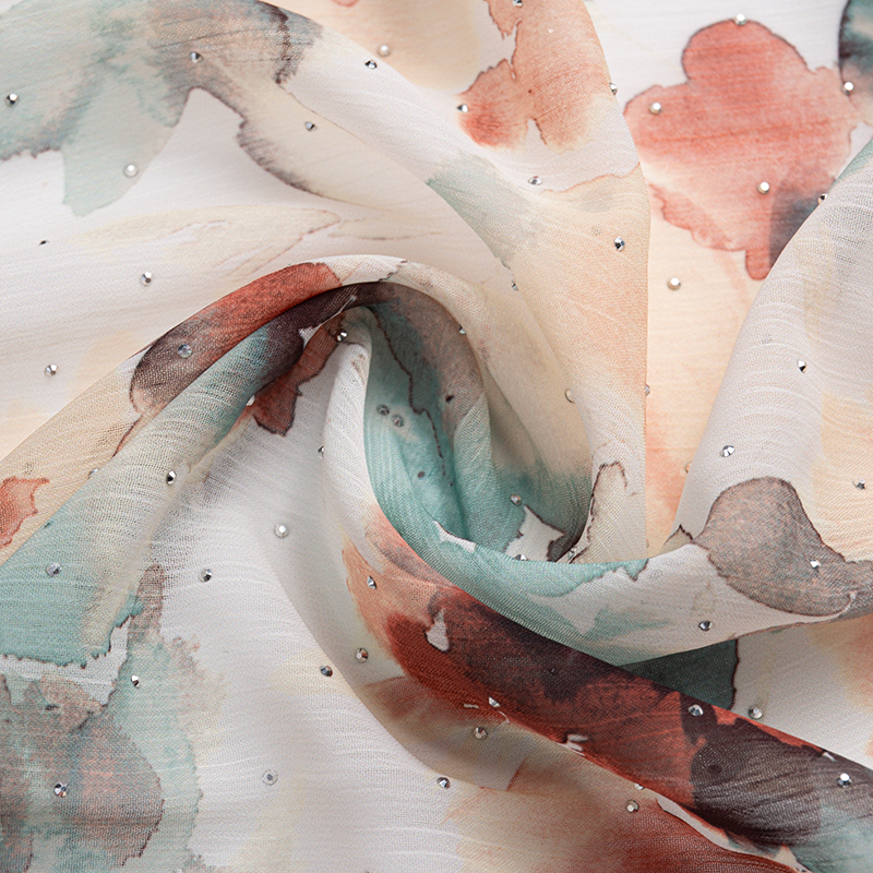 Chiffon, sateng, imitert silke hjemmetekstiler/pysjamasstoffer